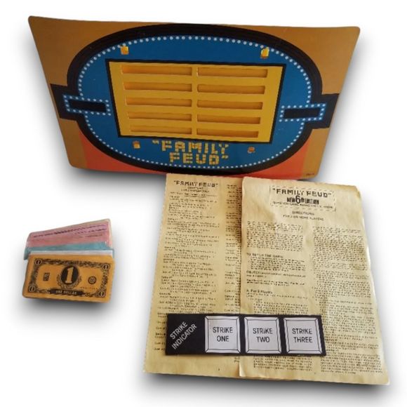 Family Feud Question Game 6th Edition Milton Bradley Question Game Used Complete - Picture 2 of 10